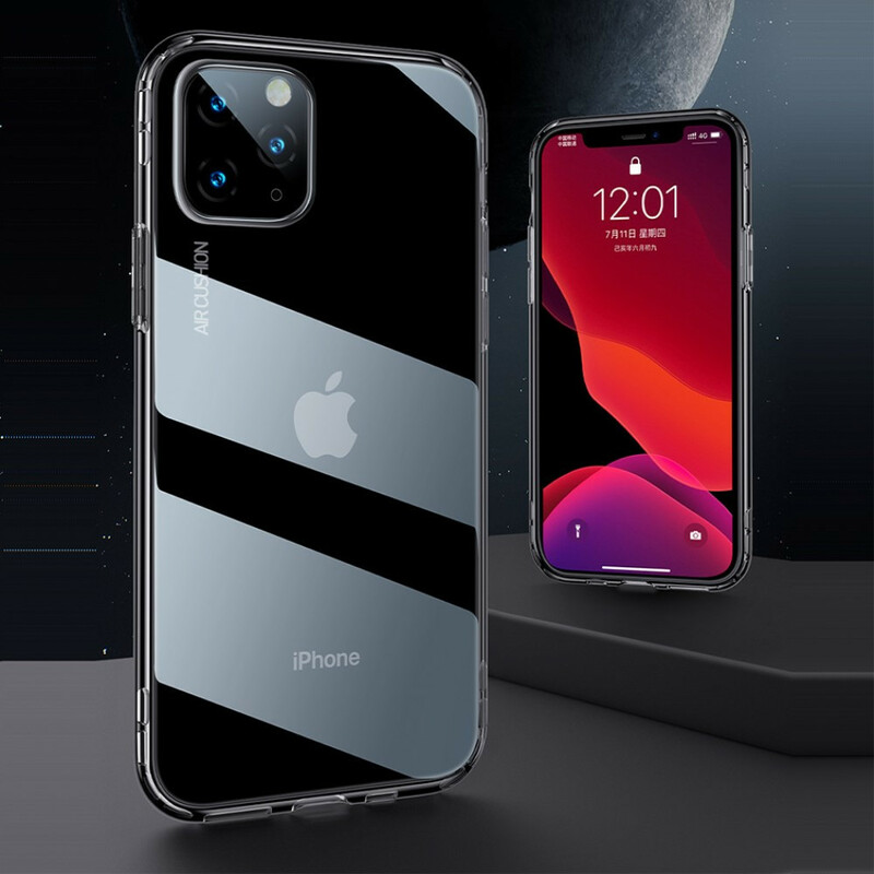 iPhone 11 Pro Max genomskinligt silikon Plus fodral