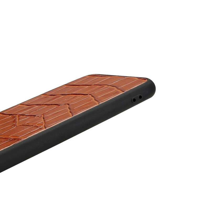 iPhone X fodral i äkta läder med krokodilstruktur