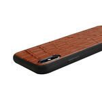 iPhone X fodral i äkta läder med krokodilstruktur
