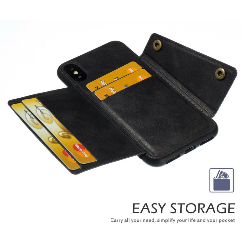 iPhone X plånboksfodral med snäpp
