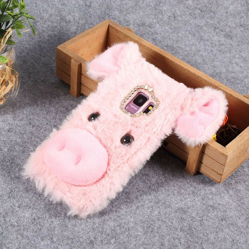 Samsung Galaxy S9-skydd Fur Pig Fun