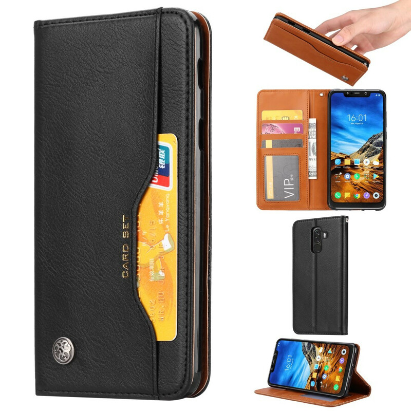 Flip Cover Xiaomi Pocophone F1 Leatherette Card Case