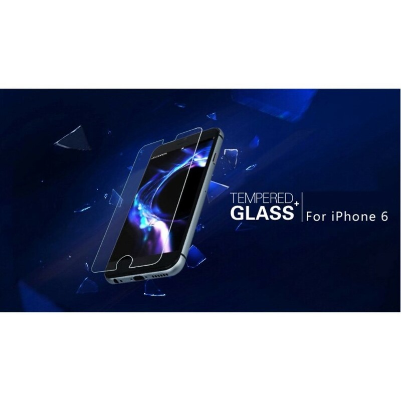 Genomskinlig skydd av härdat glas för iPhone 6 Plus/6S Plus