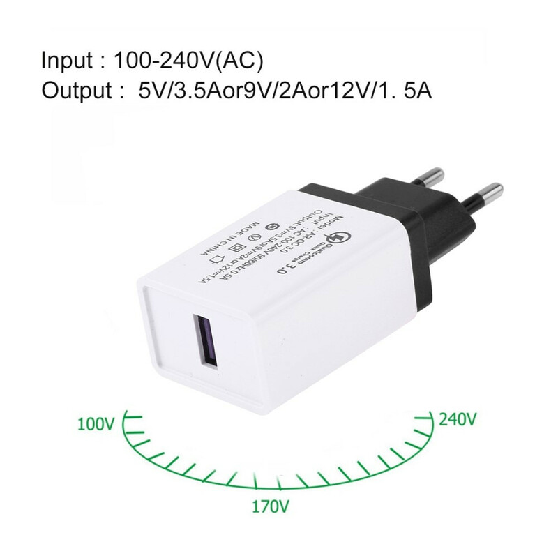USB-väggladdare Adapter EU-plugg