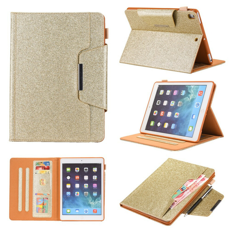 iPad-skydd 10.2" (2019) Glitter Silver Clasp