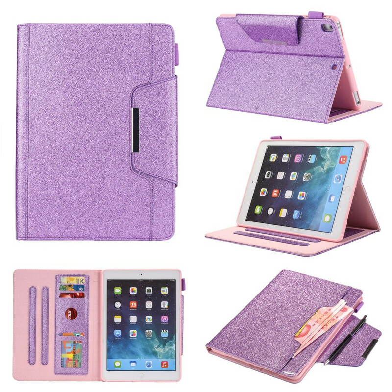 iPad-skydd 10.2" (2019) Glitter Silver Clasp