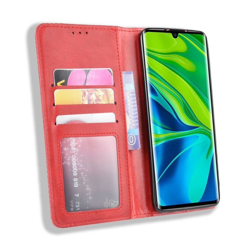 Flip Cover Xiaomi Mi Note 10 Lädereffekt Snygg