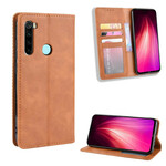 Flip Cover Xiaomi Redmi Note 8T Vintage läder effekt stilfullt