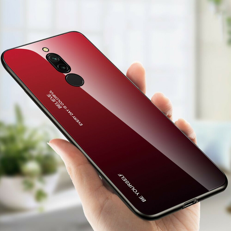 Xiaomi Redmi 8 Cover Hello härdat glas