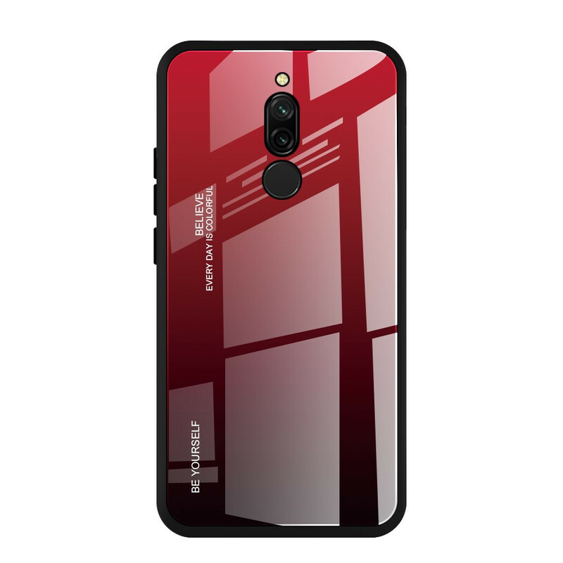 Xiaomi Redmi 8 Cover Hello härdat glas