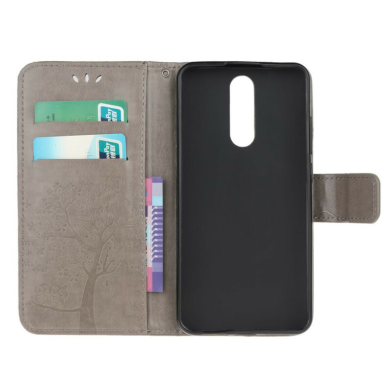 Xiaomi Redmi 8 Väska med träd och uggla för remmar