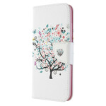 Xiaomi Redmi 8A fodral med blommigt träd