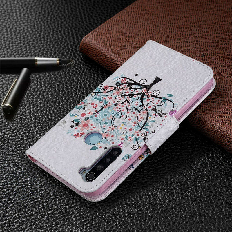Xiaomi Redmi Note 8T fodral med blommigt träd