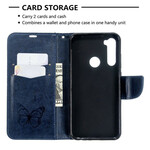 Xiaomi Redmi Note 8T fjärilsfodral med tryckta remmar