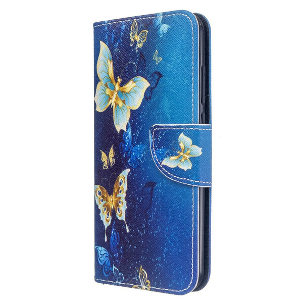 Xiaomi Redmi Note 8T Guld Butterfly Case