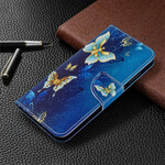 Xiaomi Redmi Note 8T Guld Butterfly Case