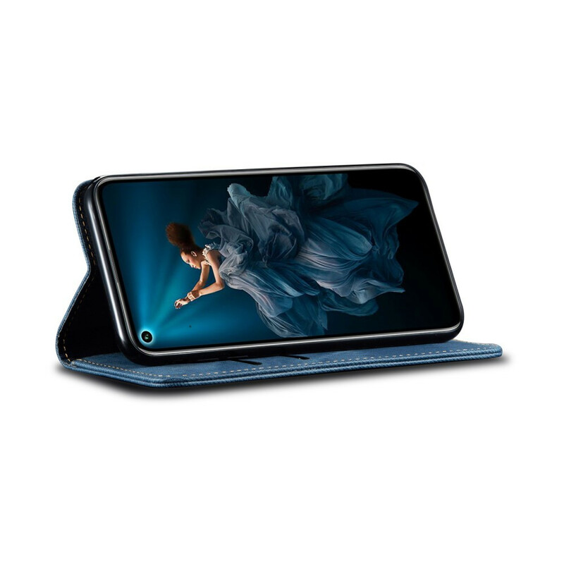Flip Cover Honor 20 / Huawei Nova 5T Läder Jeans Texture