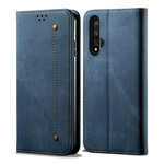 Flip Cover Honor 20 / Huawei Nova 5T Läder Jeans Texture