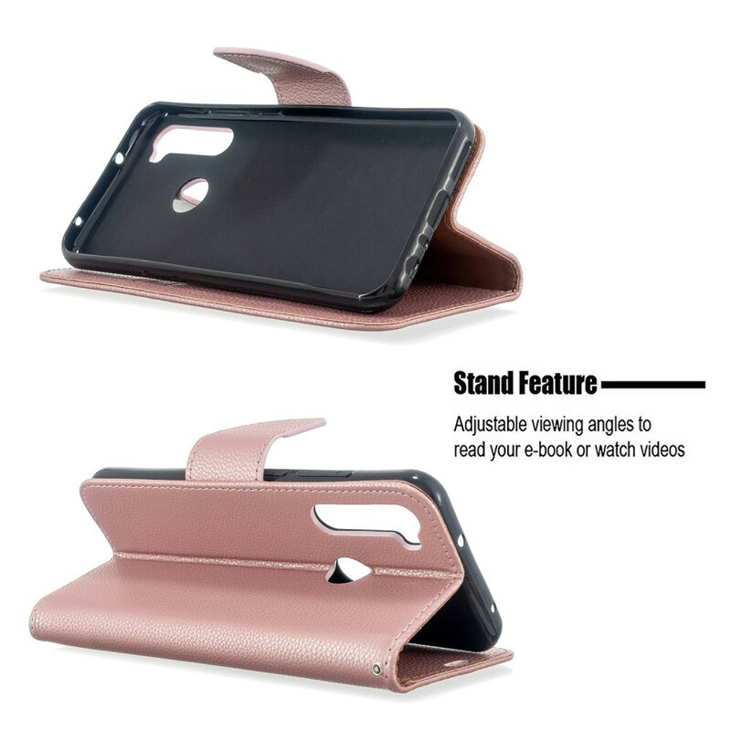 Xiaomi Redmi Note 8T fodral Litchi Oblique Flap