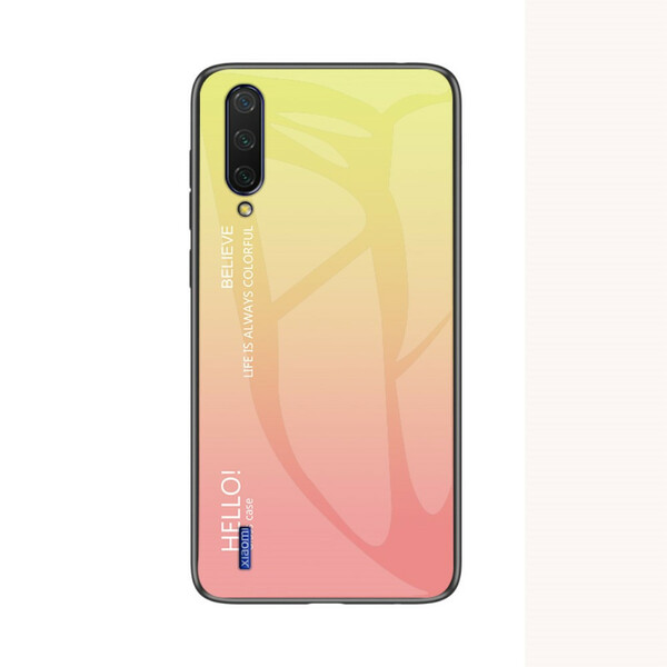 Xiaomi Mi A3 fodral av härdat glas Hello