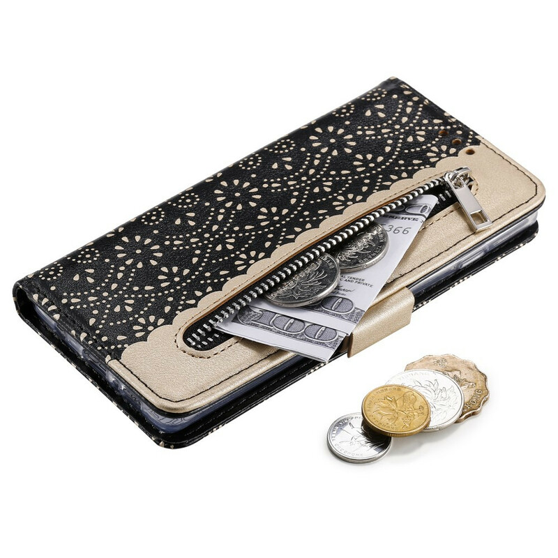 Samsung Galaxy S10 Cover Lace Purse med band