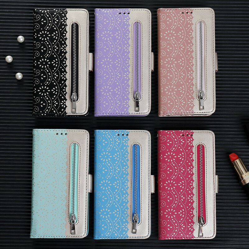 Samsung Galaxy S10 Cover Lace Purse med band