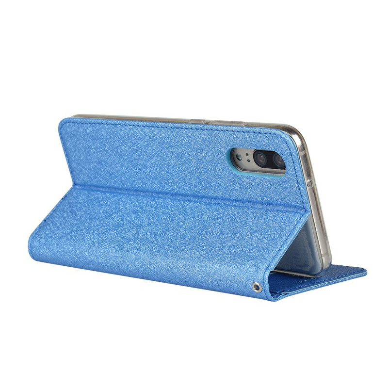 Flip Cover Huawei P20 Style mjukt läder med rem