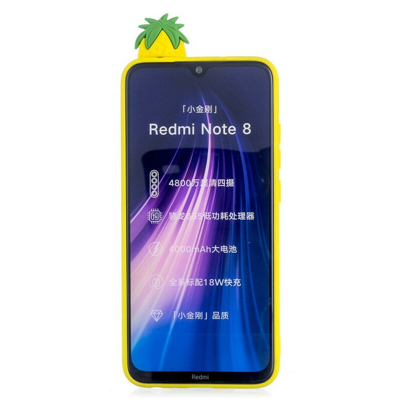 Xiaomi Redmi Note 8T 3D-fodral med ananas