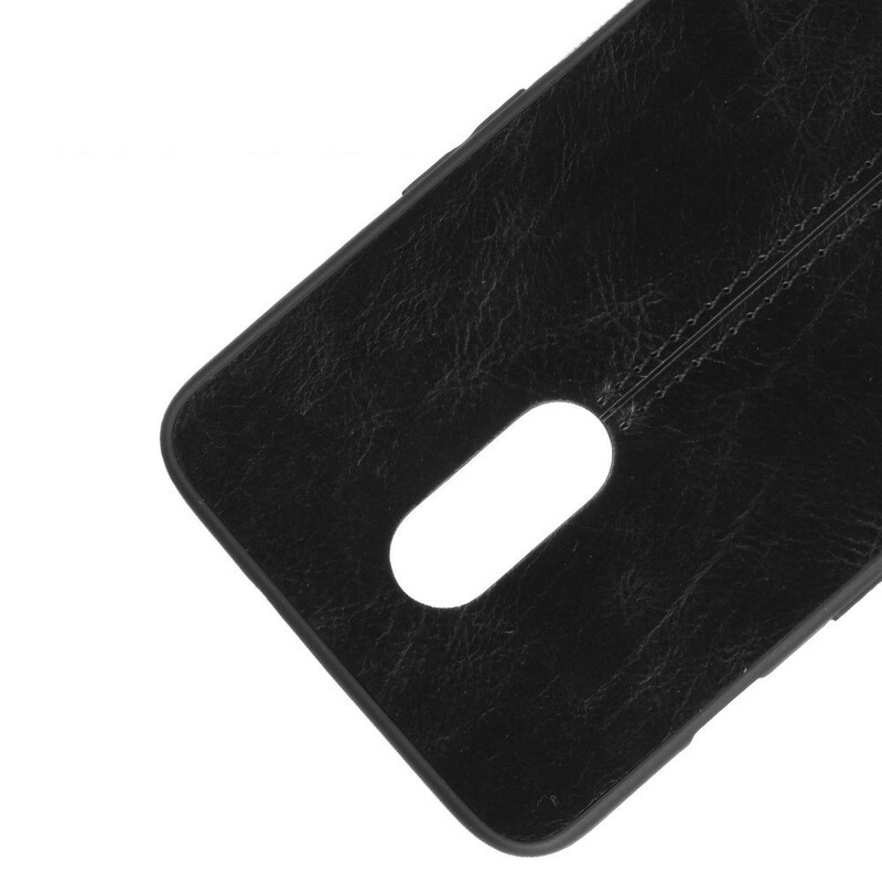 OnePlus 7 Stitched Läder Effekt Case