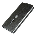 Flip Cover Sony Xperia XZ2 Style mjukt läder med rem
