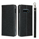 Flip Cover Samsung Galaxy S10e Soft Läder Style med rem