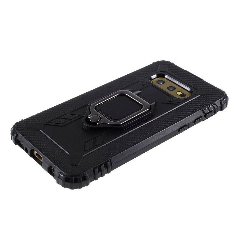 Samsung Galaxy S10e Ring och kolfiberfodral