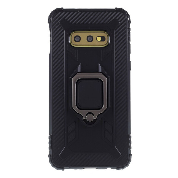 Samsung Galaxy S10e Ring och kolfiberfodral
