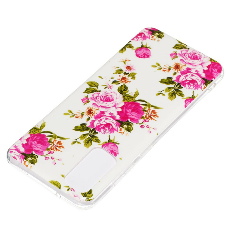 Samsung Galaxy S20 fodral Liberty Flowers Fluorescent