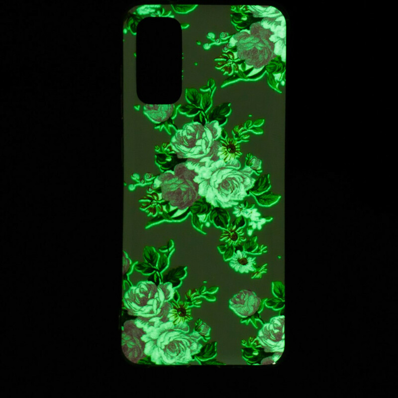 Samsung Galaxy S20 fodral Liberty Flowers Fluorescent