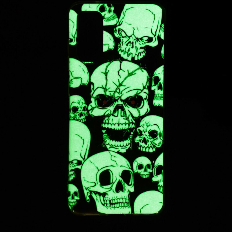 Samsung Galaxy S20 Försiktighet Skulls Fluorescent Case