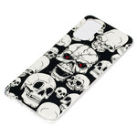 Samsung Galaxy S20 Plus Försiktighet Skulls Fluorescent Case