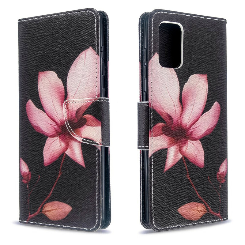 Samsung Galaxy A71 fodral Rosa blomma