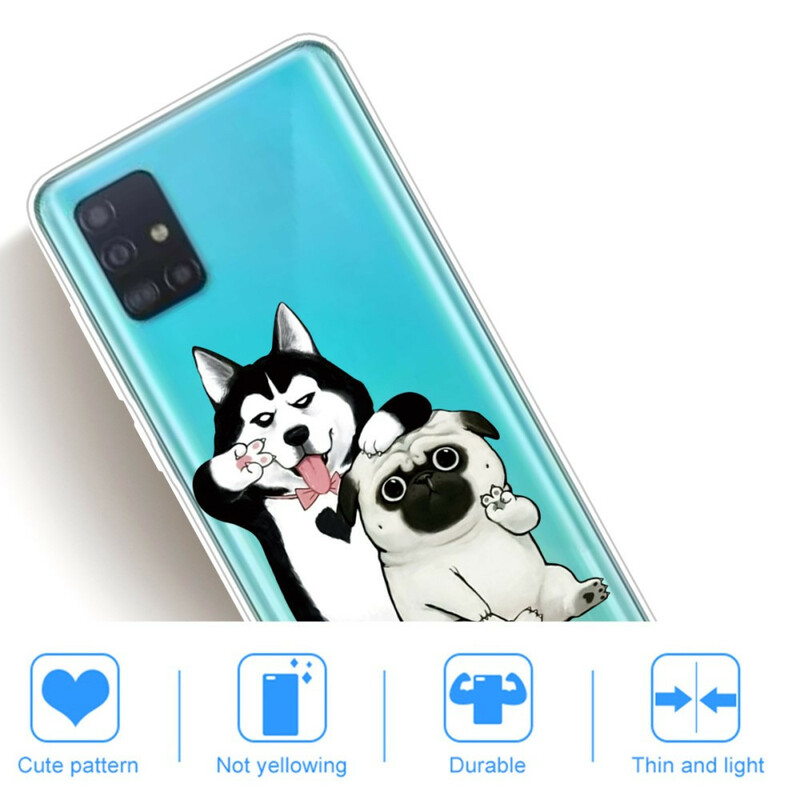 Samsung Galaxy A71 Funny Dogs fodral