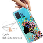 Samsung Galaxy A71 söt blommigt huvudfodral
