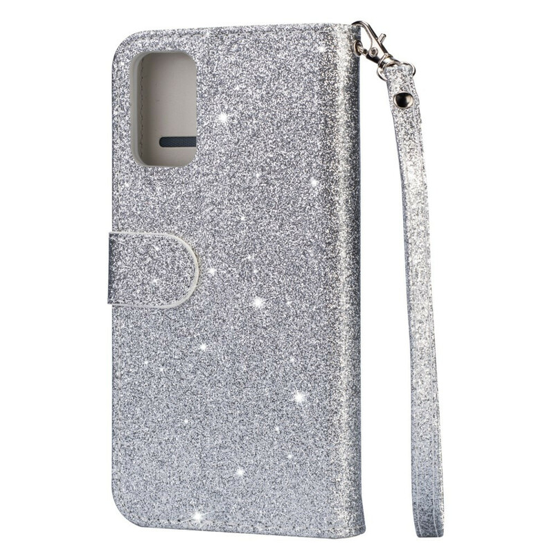 Samsung Galaxy S20 Glitter plånboksfodral