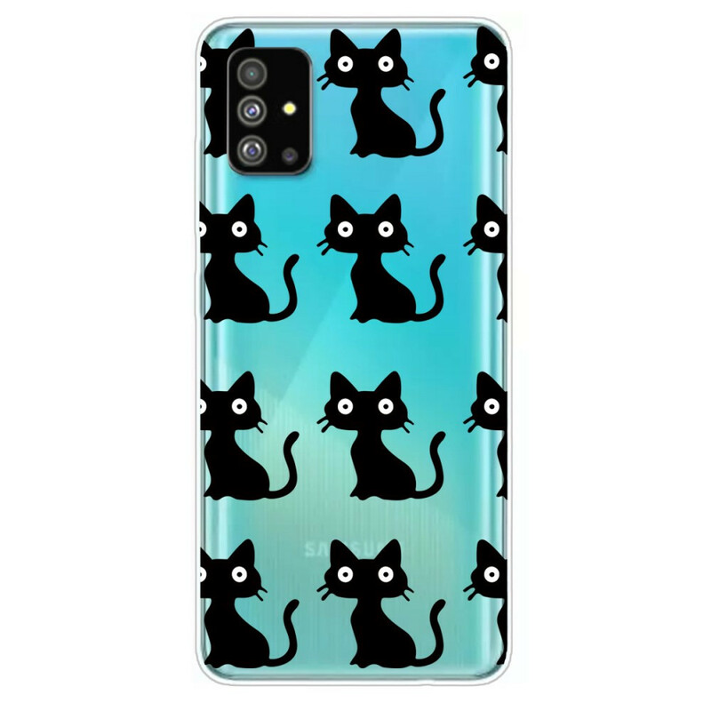 Samsung Galaxy S20 Plus skydd Flera svarta katter
