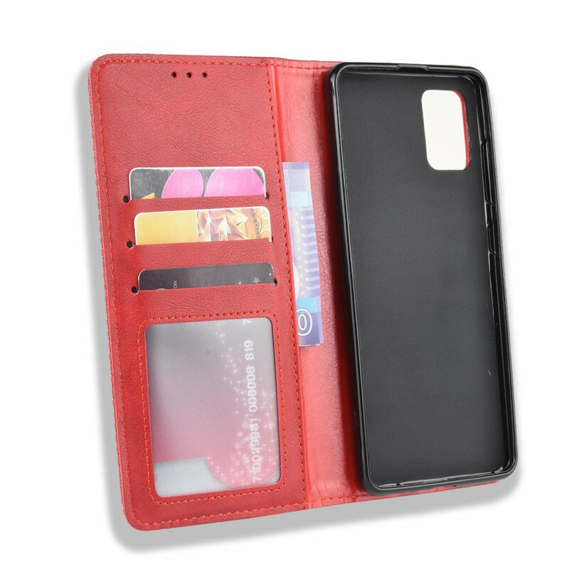 Flip Cover Samsung Galaxy S20 Vintage läder effekt stilfullt Flip Cover Samsung Galaxy S20 Vintage läder effekt stilfullt