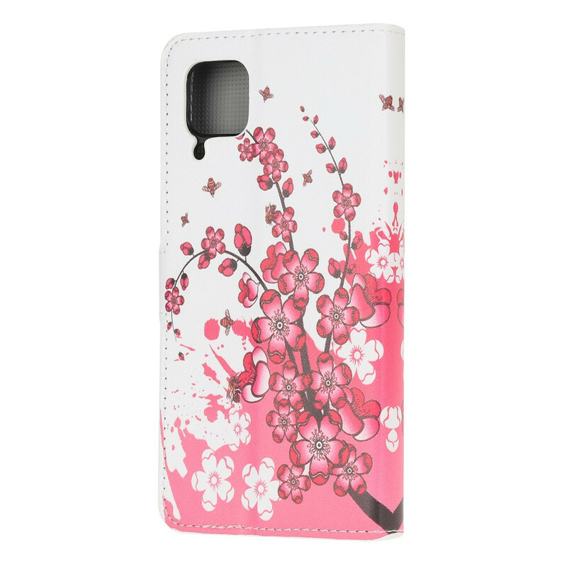 Huawei P40 Lite fodral med tropiska blommor