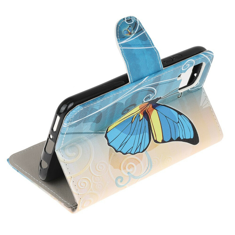 Väska Huawei P40 Lite Butterfly Royal