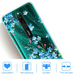 Xiaomi Redmi 8 Blue Flower Bouquet Case