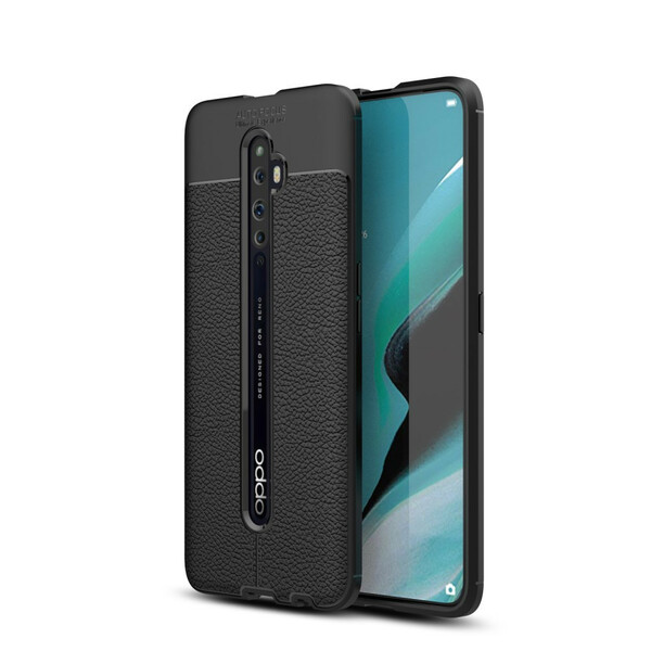 Oppo Reno 2Z läderfodral Lychee Effekt Double Line