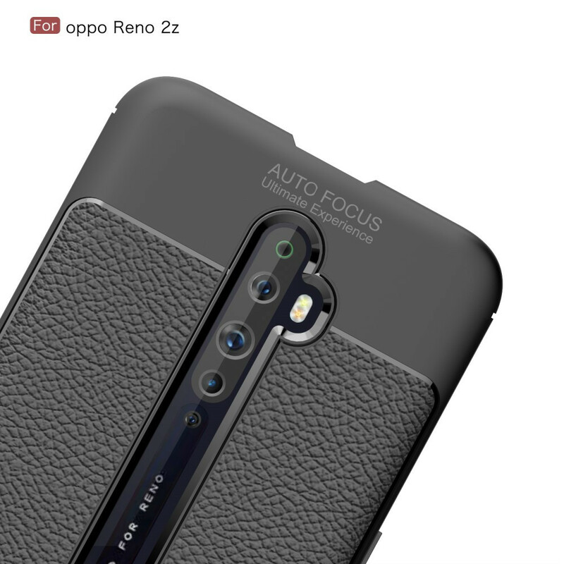 Oppo Reno 2Z läderfodral Lychee Effekt Double Line