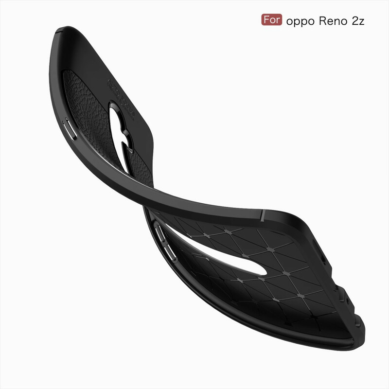 Oppo Reno 2Z läderfodral Lychee Effekt Double Line