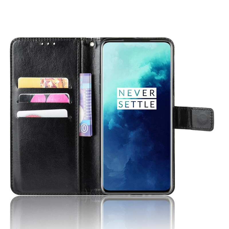 OnePlus 7T Pro Faux Läder Flashy Case
